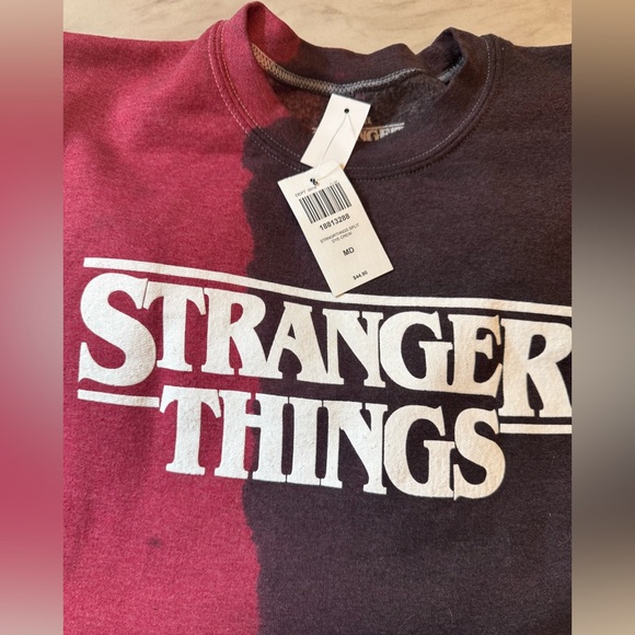 NWT Stranger things Tie-Dye sweat shirt Women’s size Med New with Tags - Picture 7 of 9